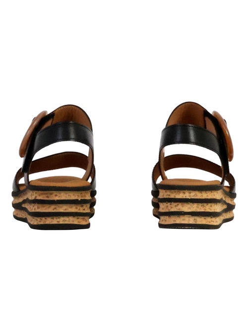 Sandales Compensées Cuir Gabor Nappa Nava - Kiabi Sandales Compensées Cuir Gabor Nappa Nava - Kiabi