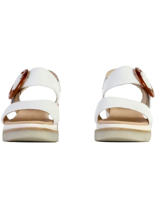Sandales Compensées Cuir Gabor Satin Met - Kiabi