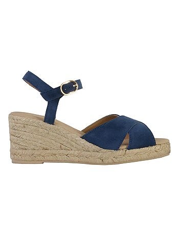 Sandales Compensées Cuir Geox Gelsa