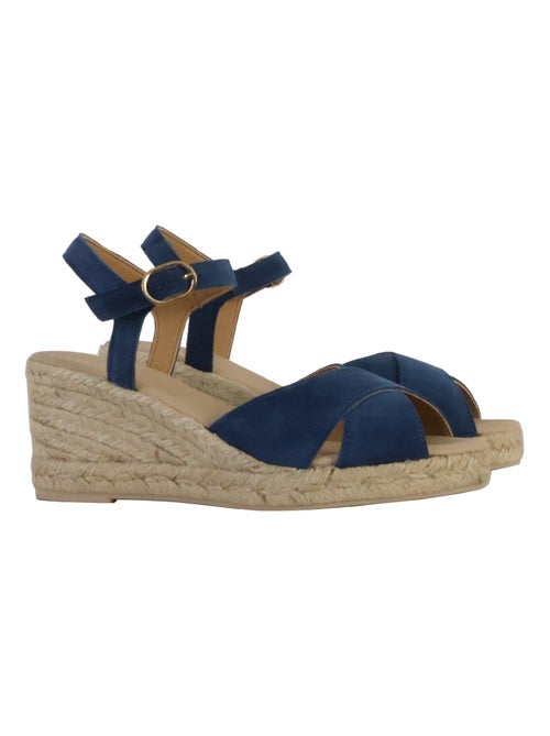 Sandales Compensées Cuir Geox Gelsa - Kiabi