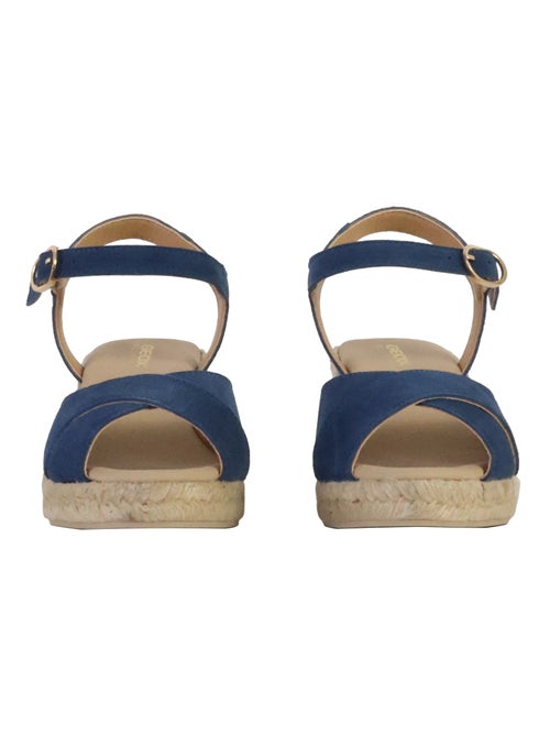Sandales Compensées Cuir Geox Gelsa - Kiabi