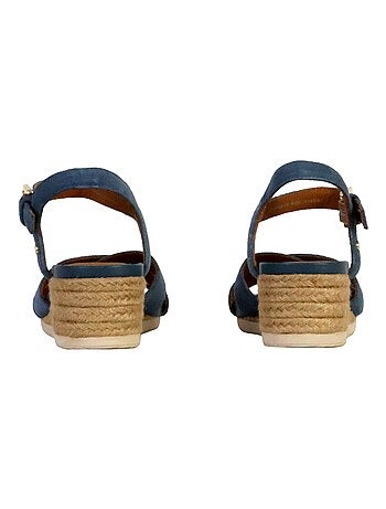 Sandales Compensées Cuir Geox Ischia Corda