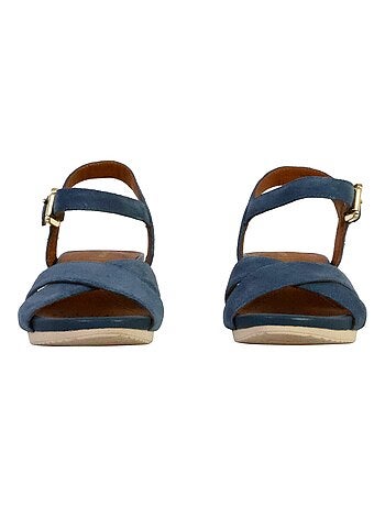 Sandales Compensées Cuir Geox Ischia Corda