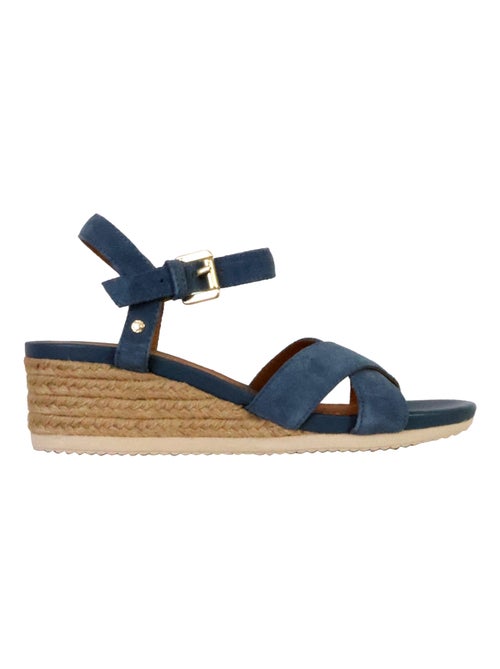 Sandales Compensées Cuir Geox Ischia Corda - Kiabi