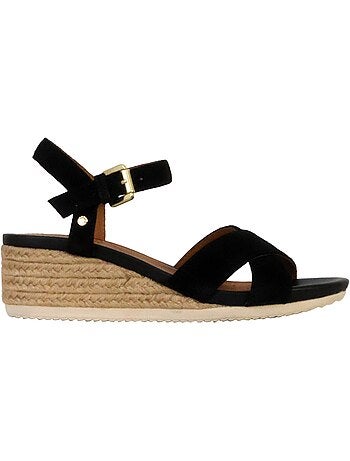 Sandales Compensées Cuir Geox Ischia Corda