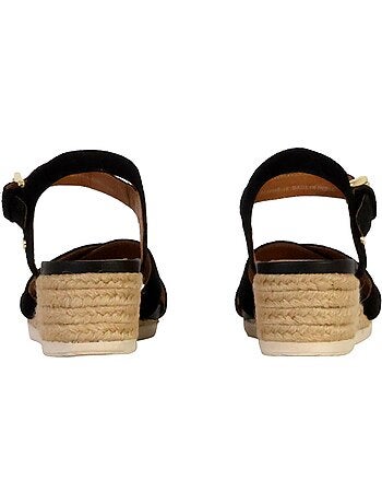 Sandales Compensées Cuir Geox Ischia Corda