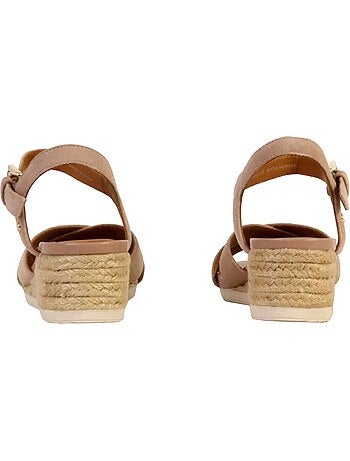 Sandales Compensées Cuir Geox Ischia Corda