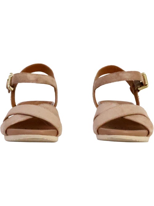 Sandales Compensées Cuir Geox Ischia Corda - Kiabi