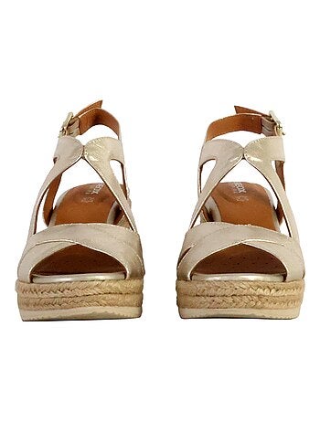 Sandales Compensées Cuir Geox Ponza