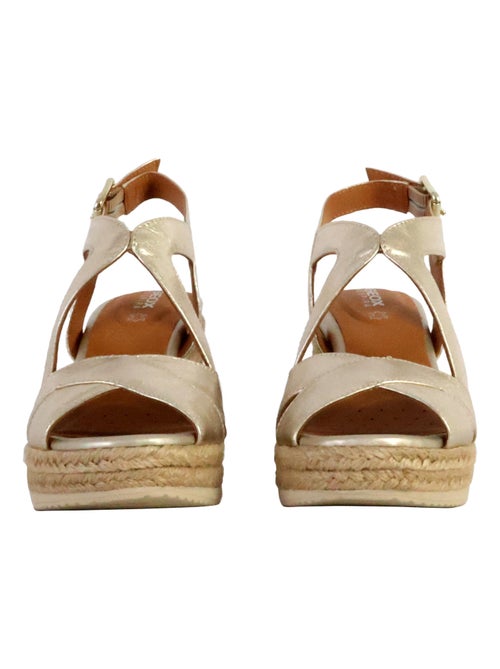 Sandales Compensées Cuir Geox Ponza - Kiabi