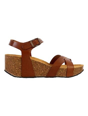 Sandales Compensées Cuir Plakton So Final