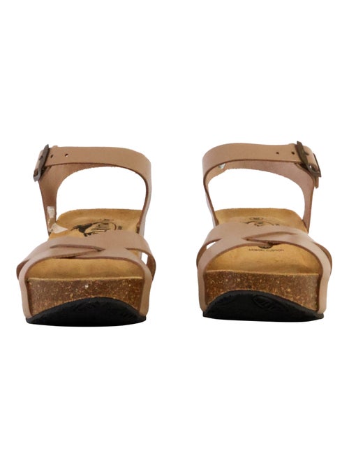 Sandales Compensées Cuir Plakton So Final - Kiabi