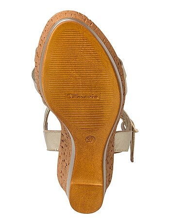 Sandales Compensées Cuir Tamaris Touch-It