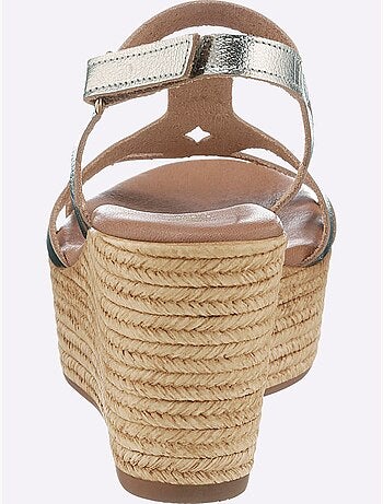Sandales Compensées De Fabrication Espagnole - Taille Standard - helline