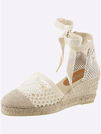Sandales Compensées De Fabrication Espagnole - Taille Standard - helline