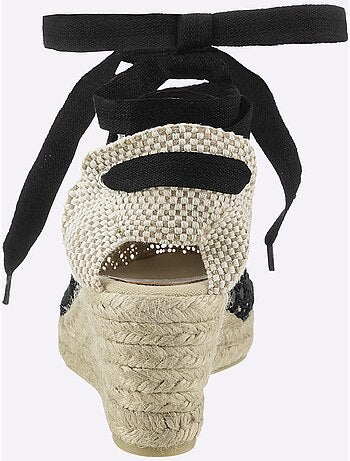 Sandales Compensées De Fabrication Espagnole - Taille Standard - helline