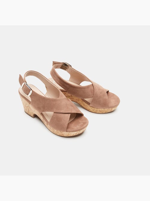Sandales compensées d'été BATA - Kiabi