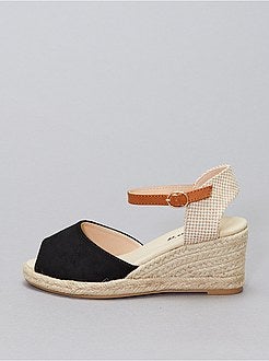 Sandales compensées en corde - Kiabi