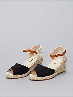 Sandales compensées en corde - Kiabi