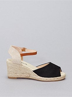 Sandales compensées en corde - Kiabi