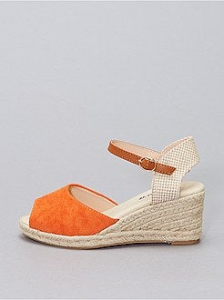 Sandales compensées en corde - Kiabi