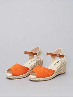 Sandales compensées en corde - Kiabi