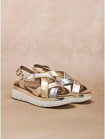 Sandales compensées épaisse semelle