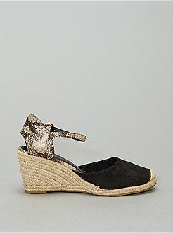 Sandales compensées esprit mule - Kiabi