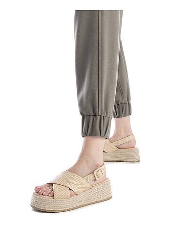Sandales compensées femme