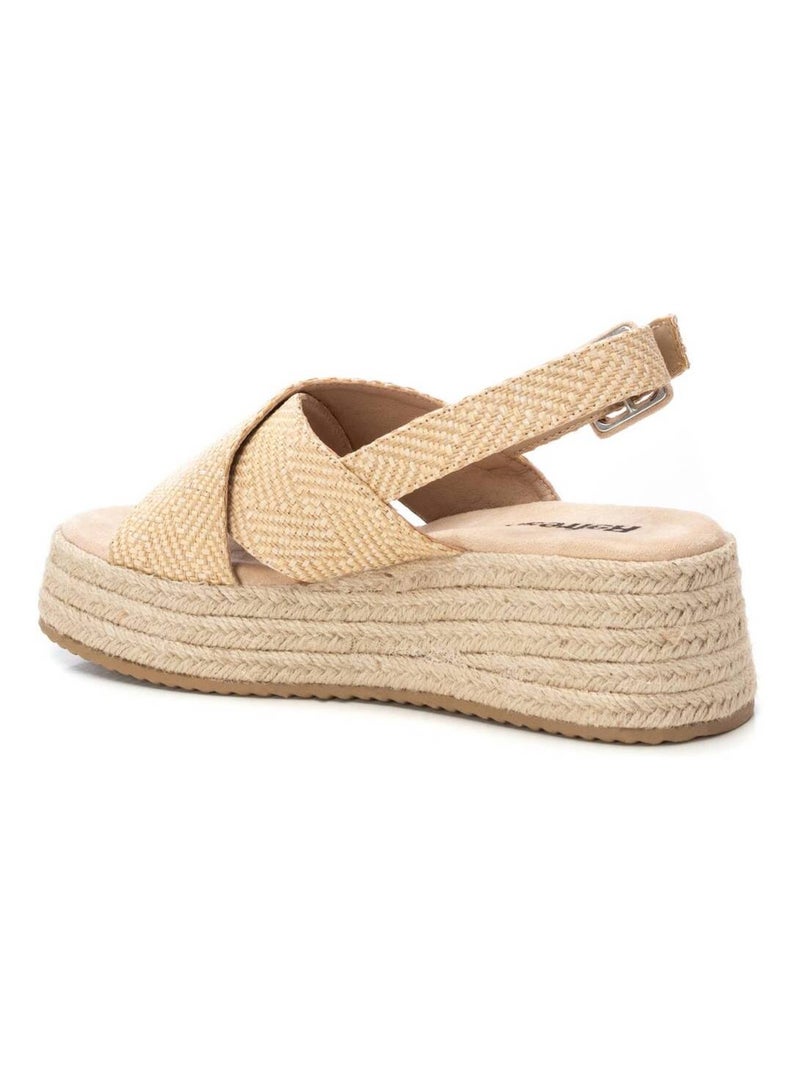 Sandales compensées femme Beige - Kiabi