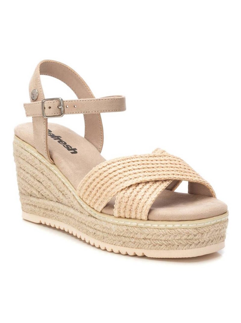 Sandales compensées femme Beige - Kiabi
