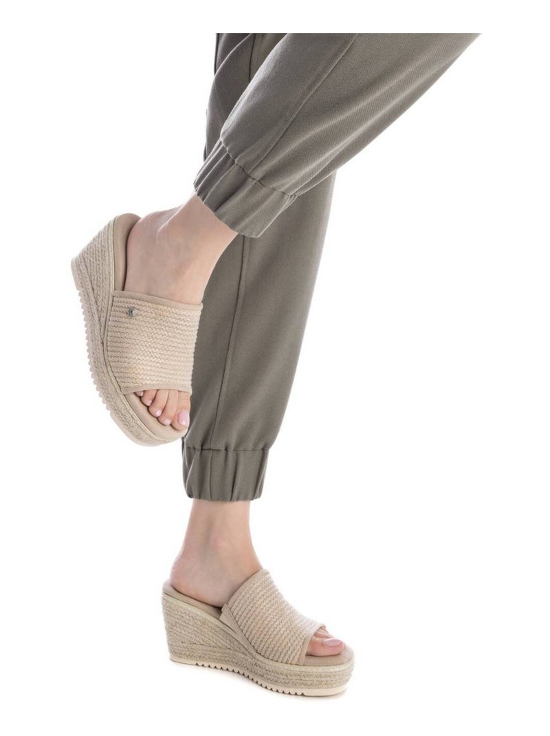 Sandales compensées femme Beige - Kiabi
