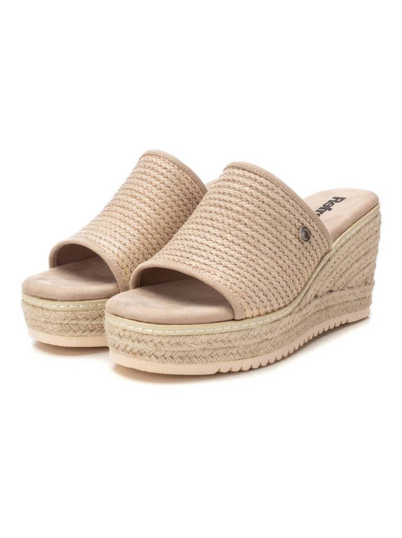 Sandales compensées femme Beige - Kiabi