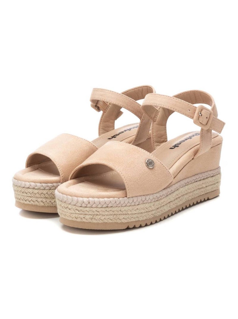 Sandales compensées femme Beige - Kiabi