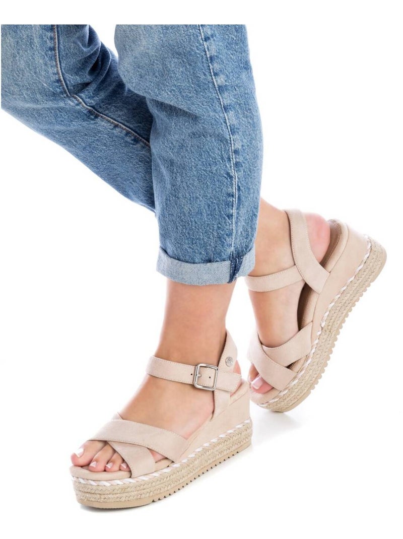 Sandales compensées femme Beige - Kiabi