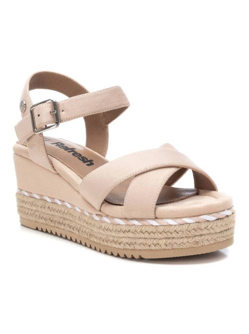 Sandales compensées femme Beige - Kiabi
