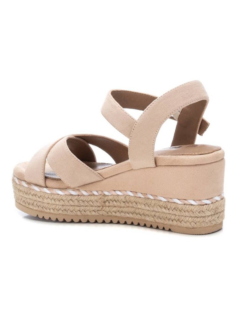 Sandales compensées femme Beige - Kiabi