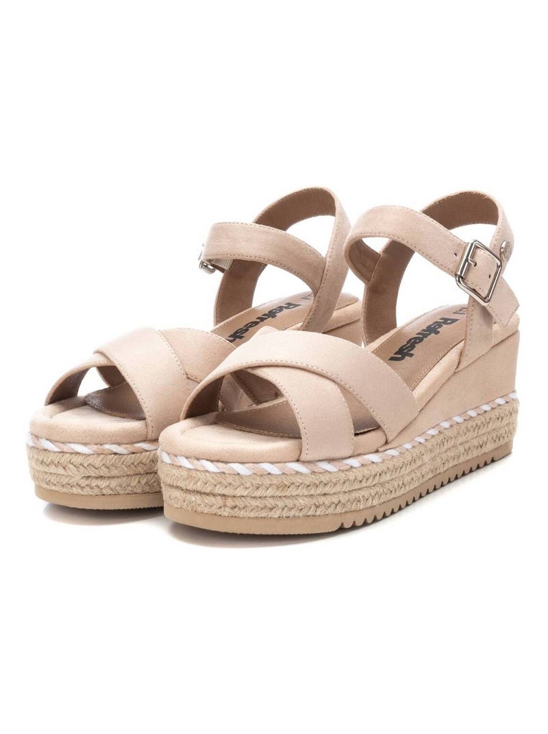 Sandales compensées femme Beige - Kiabi