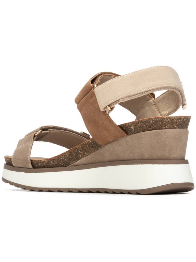 Sandales compensées femme Beige - Kiabi