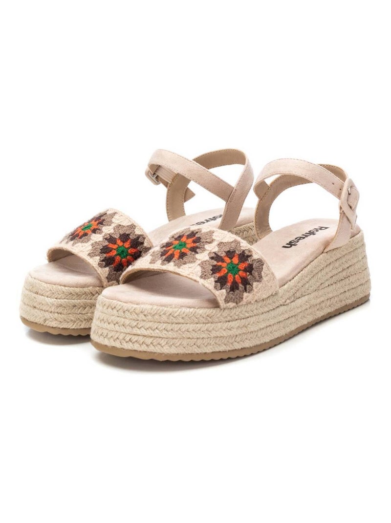 Sandales compensées femme Beige - Kiabi