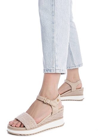 Sandales compensées femme