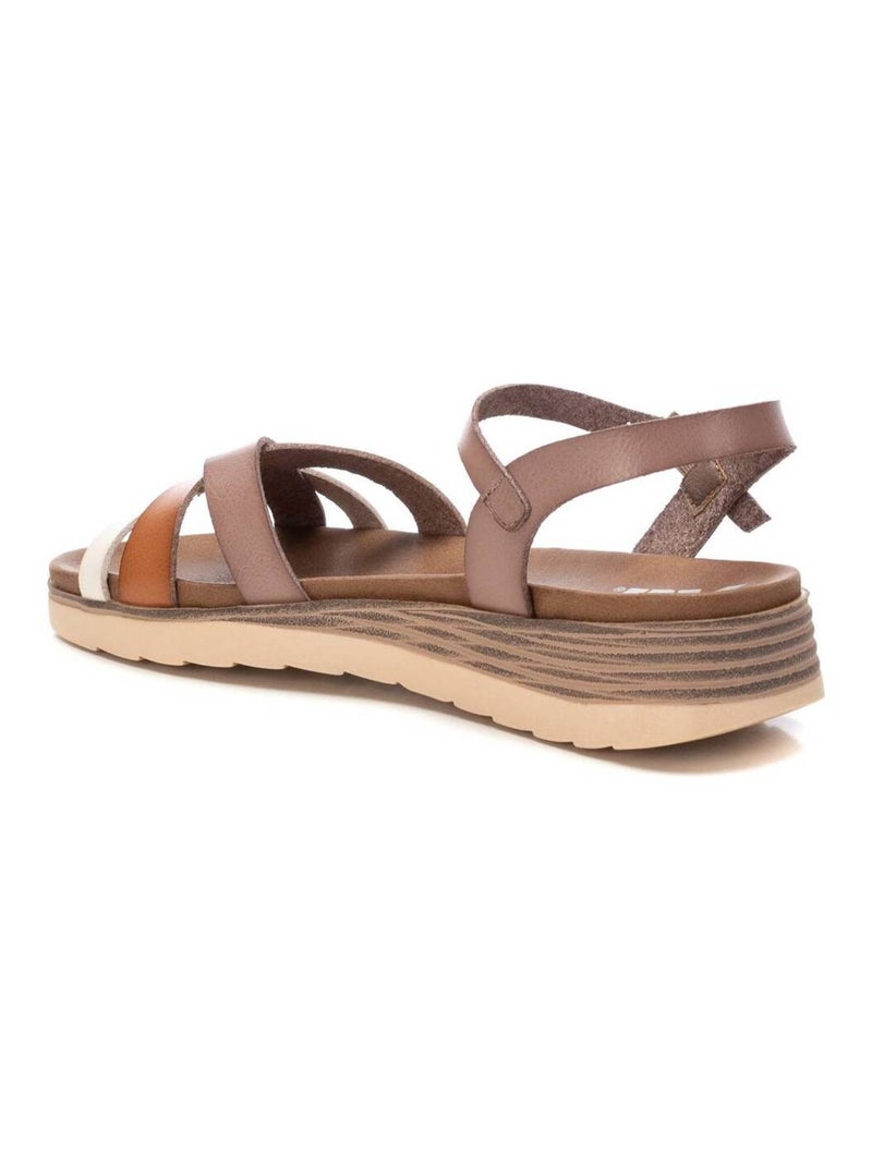 Sandales compensées femme Beige - Kiabi