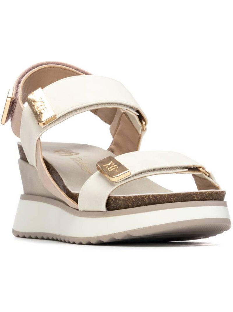 Sandales compensées femme Blanc - Kiabi