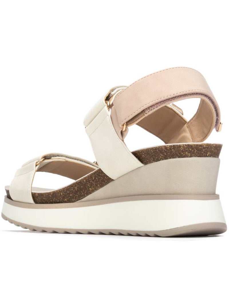 Sandales compensées femme Blanc - Kiabi