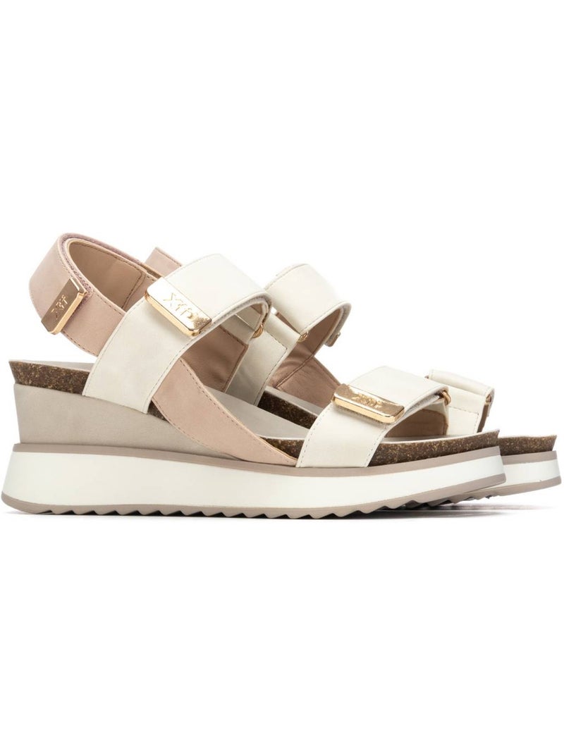Sandales compensées femme Blanc - Kiabi