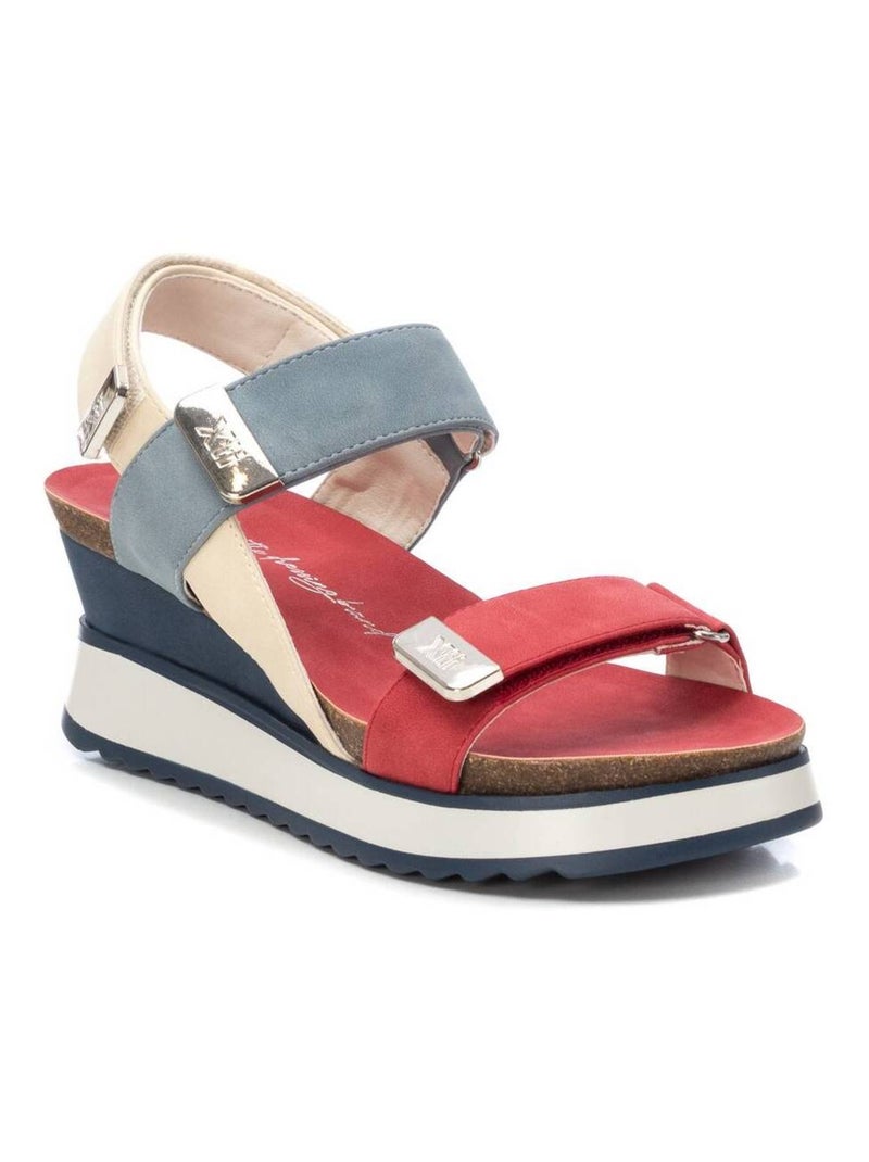 Sandales compensées femme Bleu - Kiabi