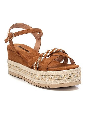 Sandales compensées femme