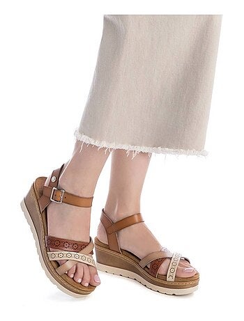 Sandales compensées femme