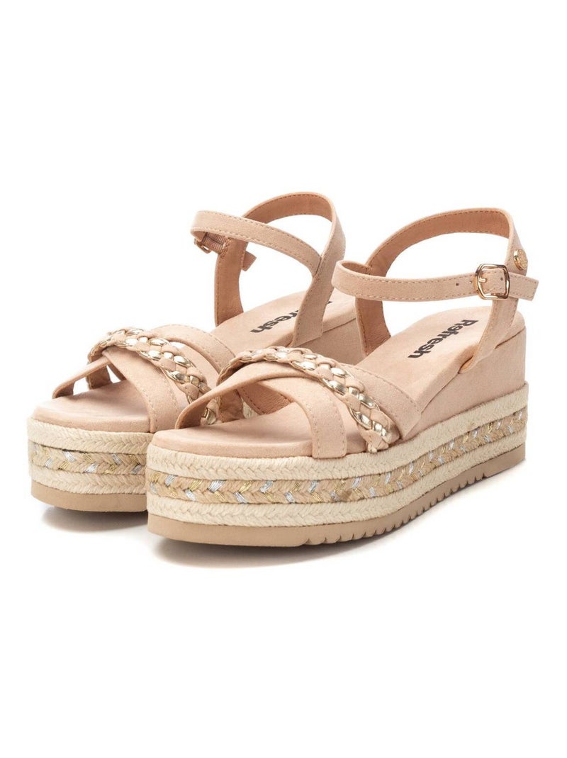 Sandales compensées femme Crème - Kiabi