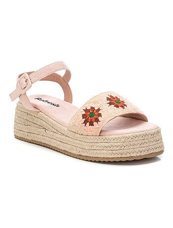 Sandales compensées femme